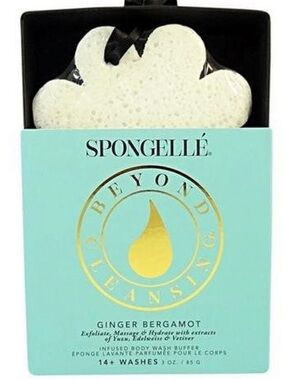 Spongelle Ginger Bergamot Infused Body Wash Buffer - White